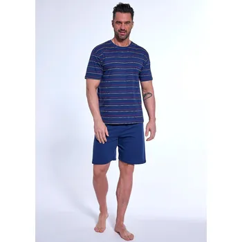 Pánské pyžamo Pyžamo Cornette 338/50 cr/r 3XL-5XL pánské tmavě modrá 3xl