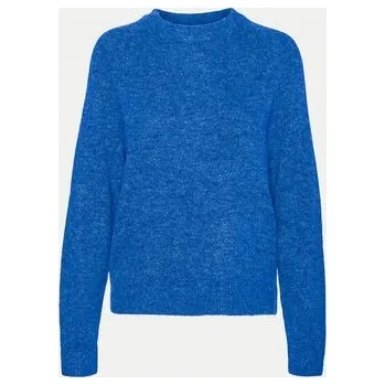 Dámský svetr Vero Moda dámský svetr modrý klasický do pasu velikost M