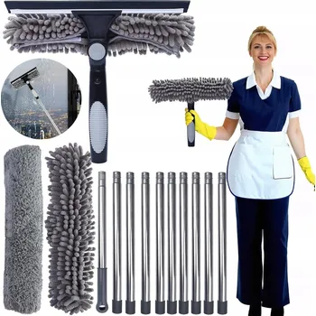 Vysavač na okno MYČKA OKEN S TELESKOPICKOU RUKOJETÍ – PROFESIONÁLNÍ STĚRKA NA OKNA