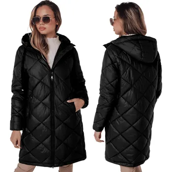 Dámská parka DStreet dámská prošívaná bunda s kapucí TY4988 velikost M