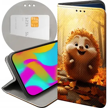 Pouzdro na mobilní telefon Hello Case pro realme 8 vícebarevné flipové Pouzdro