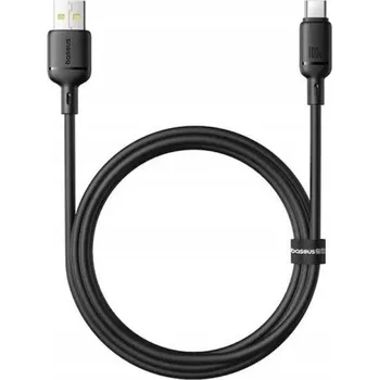 Datový kabel Rychlonabíjecí kabel Baseus Silky USB/USB-C 1m 100W černý