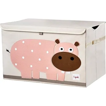 úložný prostor na hračky Krabička na hračky s víkem 3 Sprouts 3STCHI hroch 88 l