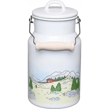 Konvička na mléko Smaltovaná konvice na mléko 2l bílá Landlust Riess