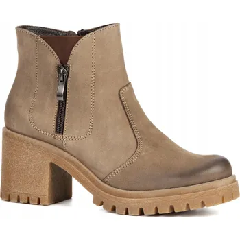 Dámská zimní obuv Olivier Peyton kotníkové boty na podpatku 6,5 cm polské dámské kotníkové boty 36