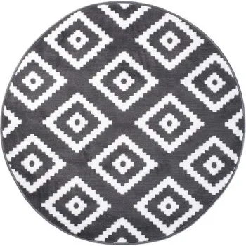 Koberec Koberec LUXURY L885C PP ESM tmavě šedý kruh