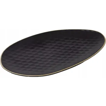 Talíř Le COQ Talíř mělký oválný Kypseli 27,5x16 cm, černý (12 ks)