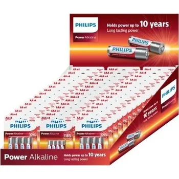 Článková baterie Philips Power Alkaline AA, AAA 200ks box baterií