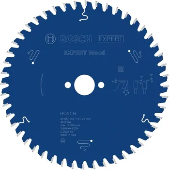 Pilový kotouč Pilový kotouč s vidiovými zuby na dřevo BOSCH 165 20 48z