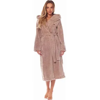 Dámské noční prádlo L&L Dámský župan s kapucí BRANDI Velikost: XL