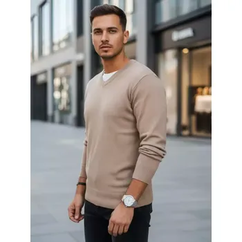 Pánský svetr Pánský svetr DSTREET WX2318 KARAMELOVÁ M