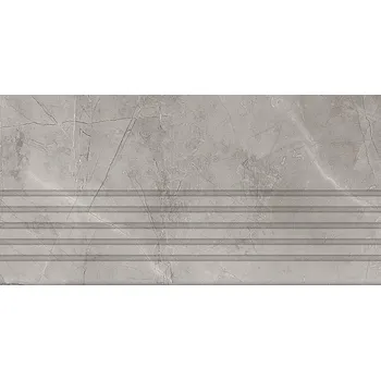 Dlažba Tubadzin Remos grey schodovka MAT 59,8x29,8x0,8 (6005308)