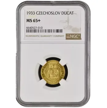 Mincovna Kremnica Zlatá mince Svatováclavský 1 Dukát | 1933 | NGC | MS 65 | 3,49 g