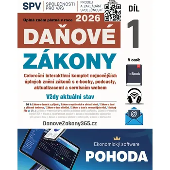 Daňové zákony 2026 (Díl 1.)