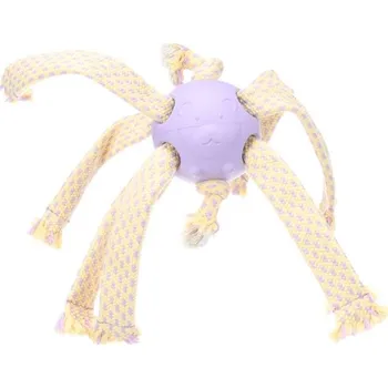 Hračka pro psa Hračka FLAMINGO polyester - Joanie míč chobotnice fialový 46x16x11cm (360g)