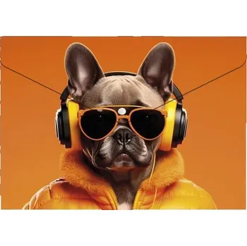 Spisové desky s drukem "Cool dog", A4, PP, 180 micron, PANTA PLAST 0410-0062-60