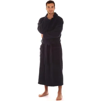 Pánský župan Vestis Athena bavlněný župan tmavě modrý - Modrá / XL