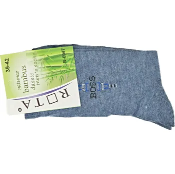Pánské ponožky ROTA Pánské bambusové ponožky vz. 47 Velikost: 43 - 46, Barva: modrá jeans
