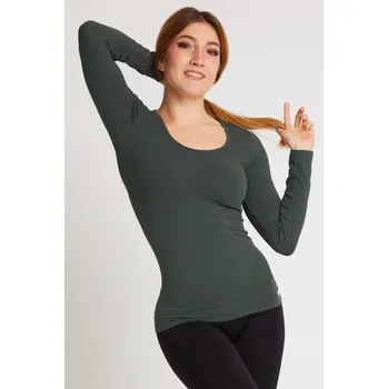 Pánské tričko Frida® - FGM04® Zeštíhlující tričko s dlouhým rukávem FGM04 Innergy® coal green Velikost: S/M