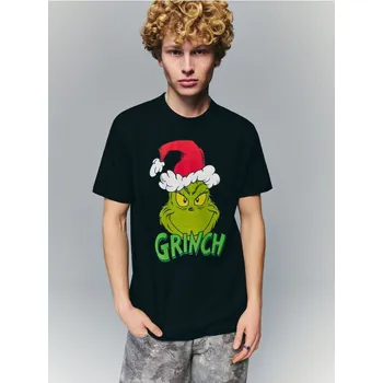 Vánoční tričko Grinch - M - House - černá - 055HF-99X