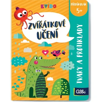 Desková hra Albi Kvído zvířátkové učení: Tvary a protiklady