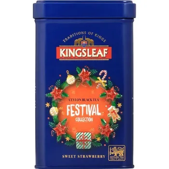 KINGSLEAF Xmas Festival Sweet Strawberry plech 50g