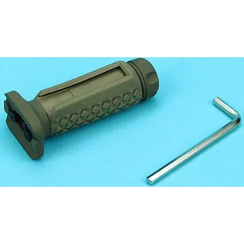 Airsoft Keymod Rubber taktická rukojeť s prostorem pro spínač - písková, G&P