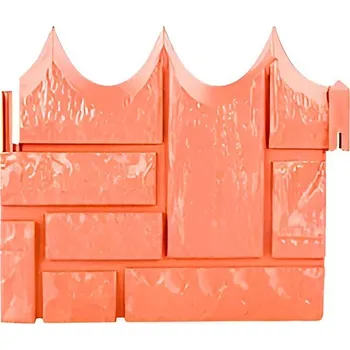 Zahradní dekorace Zahradní plot cihlového vzhledu (6 ks) - Oranžová, 200