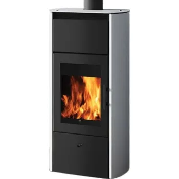 Krbová kamna Edilkamin FLAMMA 14 perlově bílá, včetně dochlazovací smyčky 814520+1161880