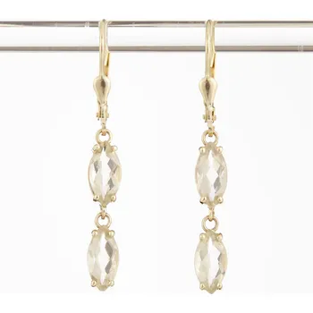 Náušnice My Moldavite Zlaté náušnice s libyjskými skly 2469-4