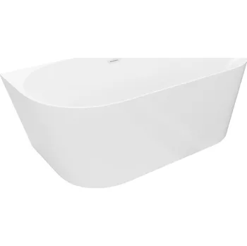 Vana Mexen Oval Slim volně stojící přístěnná vana 170 x 80 cm, bílá, přepad bílý - 52661708000-20 Volně stojící vany