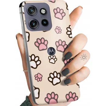 Pouzdro na mobilní telefon Zadní Kryt Hello Case pro Motorola Edge 50 Neo béžový