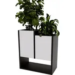 Držák Na Květináč Karo D stojící květináč bílé květiny dům 50 cm loft květináč květiny