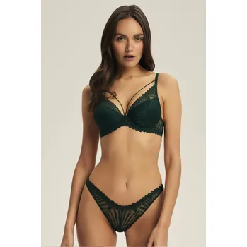 Podprsenka Esotiq push-up podprsenka s krajkou zelená - ESOP67X/Tmavě zelená / 80C ESO1D015