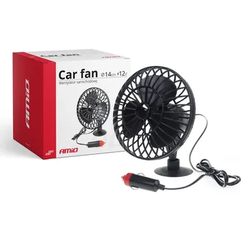 Vzduchotechnika Ventilátor 10 cm 12V mini otočný