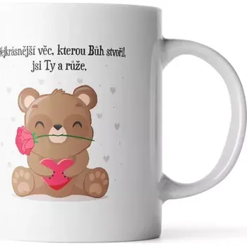 Sablio Hrnek Nejkrásnější věc, kterou Bůh stvořil, jsi Ty a růže - 200 ml - espresso