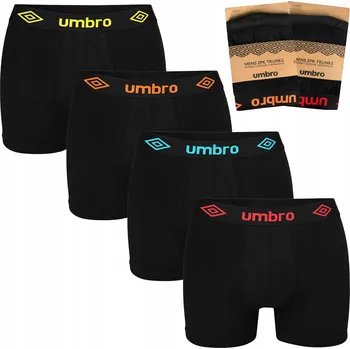 Boxerky Pánské boxerky Umbro, vícebarevné, 4 kusy, velikost L