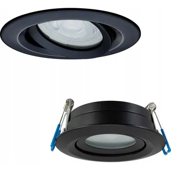 Bodové svítidlo Bodové vestavné svítidlo nastavitelné černé kulaté IP65 Light Prestige