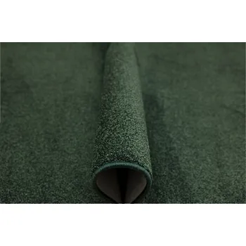 Koberec KOBEREC ZELENÝ TMAVÝ HUSTÝ HLADKÝ DO LOŽNICE NA FILCU DESTINY 400x500 cm