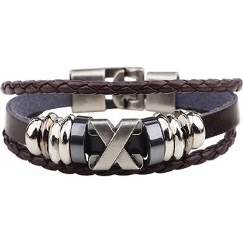 Náramek Pánský náramek WO - 34327 - Černá/23cm KP-34327