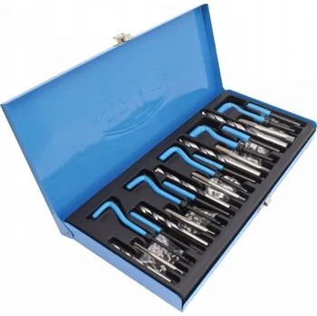 Závitořezný nástroj SADA NA OPRAVU ZÁVITŮ ZÁVITNÍKY 131 dílů M5-M12 HELICOIL KUFR