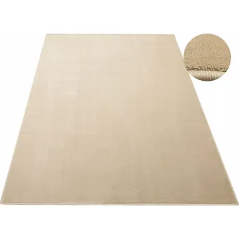 Koberec KOBEREC BÉŽOVÝ MĚKKÝ POLYAMIDOVÝ S FILCEM DO OBÝVACÍHO POKOJE LUXUSNÍ MARRIOTT 150x200 cm