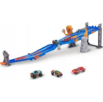 autodráha Metal Machines 4dráhový útok Raptora dinosaura