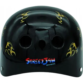 Cyklistická přilba Helma Lebka černo-zlatá - velikost S