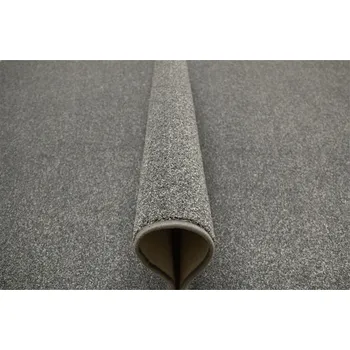Koberec 100x200 cm MODERNÍ KOBEREC Z KOBERCOVÉHO MATERIÁLU NA FILCU ŠEDÝ MĚKKÝ VLAS