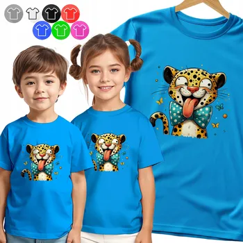 Chlapecké tričko DĚTSKÉ TRIČKO T-SHIRT - TYGR - VTIPNÝ PORTRÉT PRO DĚTI VZOR - 3XS