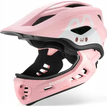 Cyklistická přilba DĚTSKÁ CYKLISTICKÁ PŘILBA ROCKBROS FULL FACE VELIKOST M S ODEPÍNACÍ ČELISTÍ