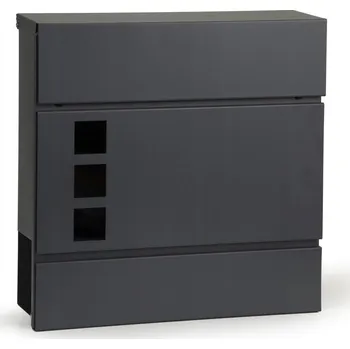 Železářství Poštovní schránka ModernHome s věšákem na časopisy, šedá