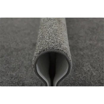 Koberec 200x200 cm MODERNÍ TMAVĚ GRAFIT KOBEREC BIRCH Z KOBERCOVÉHO MATERIÁLU S FILCOVÝM PODKLADEM