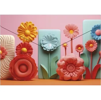 Spisové desky s drukem "Modern Flowers", A5, PP, 180 micron, PANTA PLAST 0410-0069-61